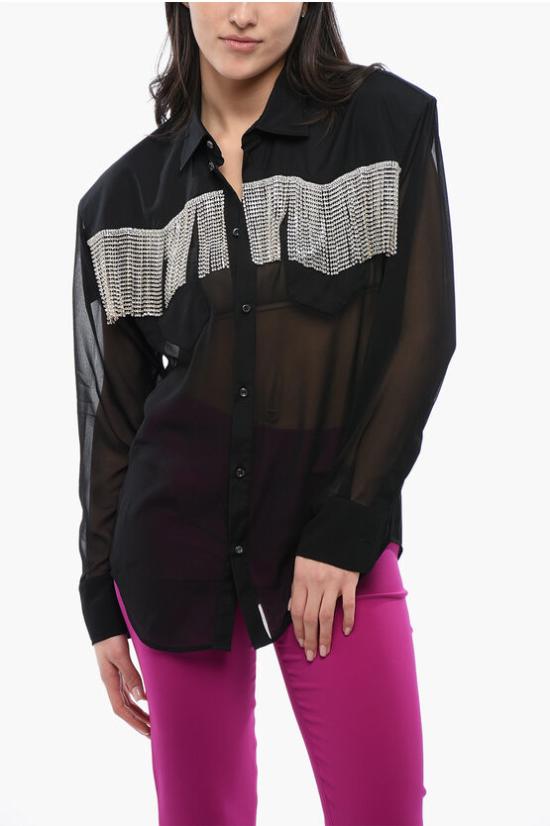  디스퀘어드2 셔츠 S75DL0877 S78533 900 Black