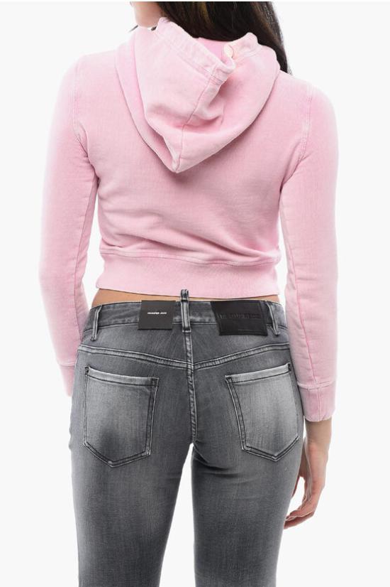  디스퀘어드2 후드 티셔츠 S72GU0454 S25539 396 Pink - DSQUARED2