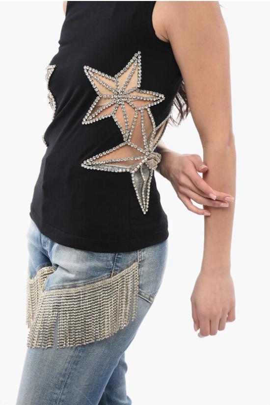  디스퀘어드2 민소매 티셔츠 S72GD0525 S24668 900 Black - DSQUARED2