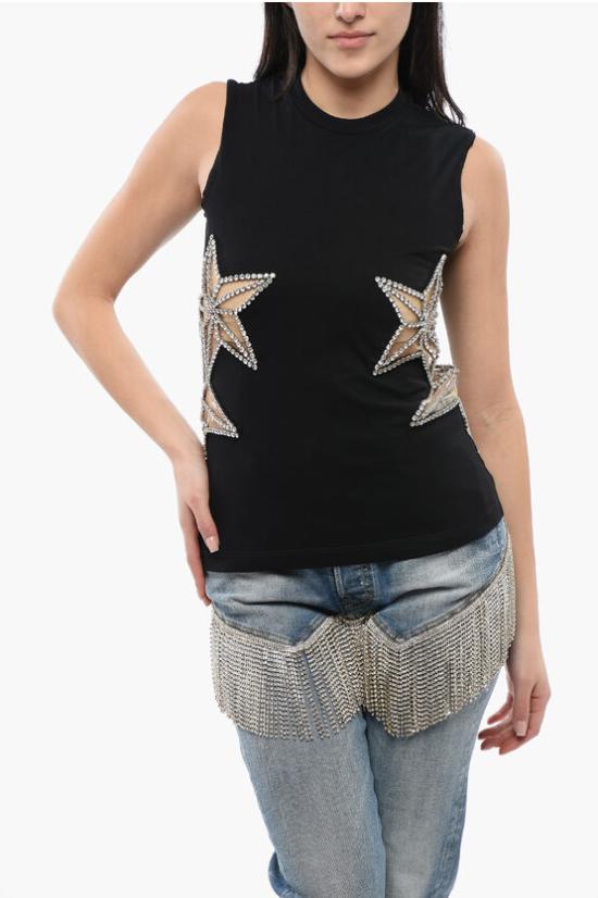  디스퀘어드2 민소매 티셔츠 S72GD0525 S24668 900 Black