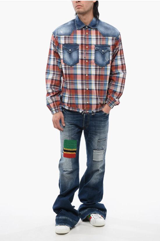  디스퀘어드2 긴팔 셔츠 S71DM0702 S78603 001F Multicolor - DSQUARED2