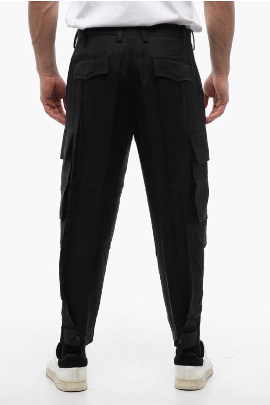  닐바렛 카고 팬츠 MY30077H Y032 001N Black - NEIL BARRETT