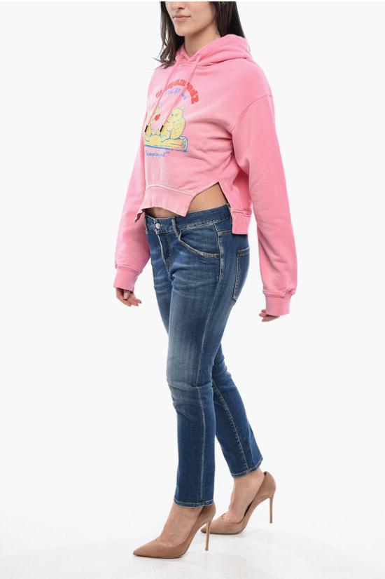  디스퀘어드2 후드 티셔츠 S75GU0509 S25539 243 Pink - DSQUARED2