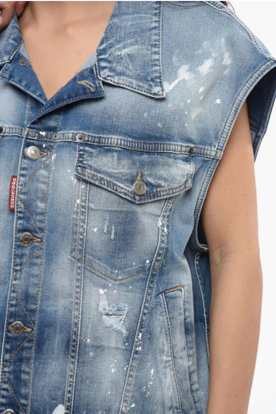  디스퀘어드2 데님 자켓 S75FB0158 S30789 470 Light blue - DSQUARED2