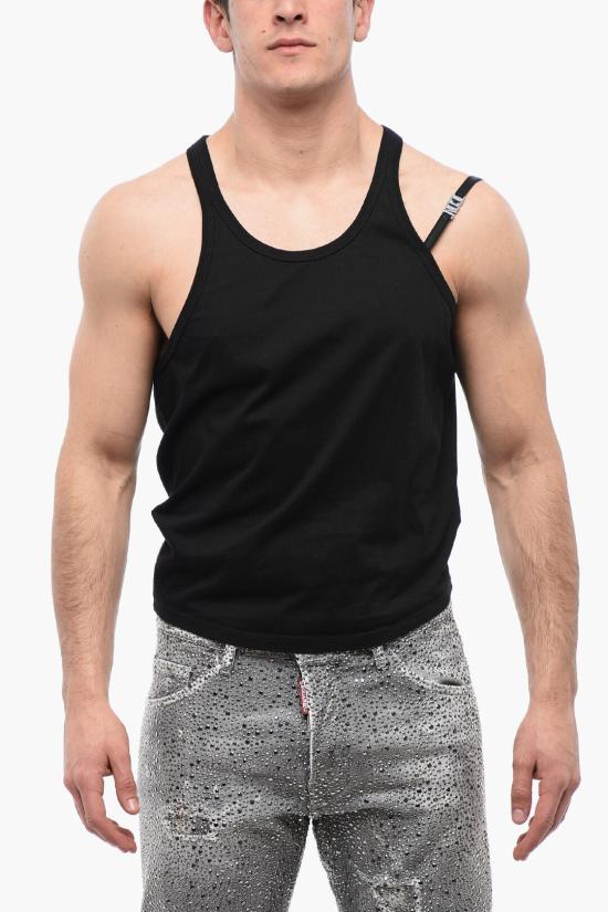  디스퀘어드2 민소매 티셔츠 S79NL0004 S23009 900 Black