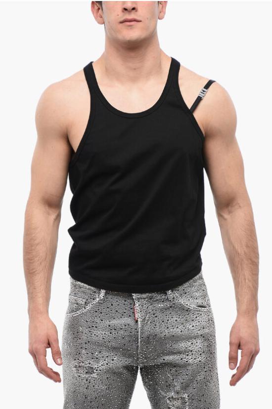  디스퀘어드2 민소매 티셔츠 S79NL0004 S23009 900 Black