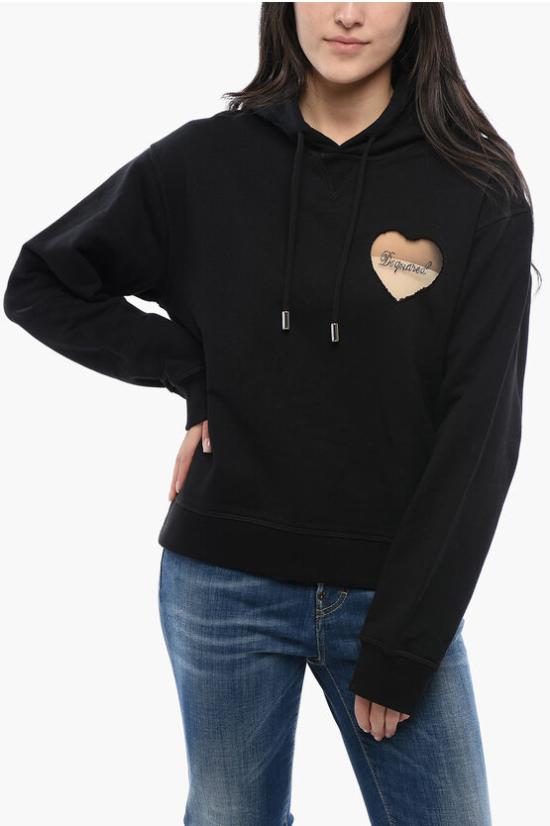  디스퀘어드2 후드 티셔츠 S75GU0519 S25551 900 Black