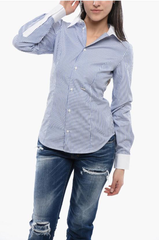  디스퀘어드2 블라우스 S72DL0749 S78582 002F Light blue