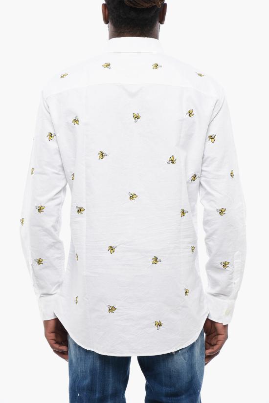  디스퀘어드2 긴팔 셔츠 S71DM0694 S52493 100 White - DSQUARED2