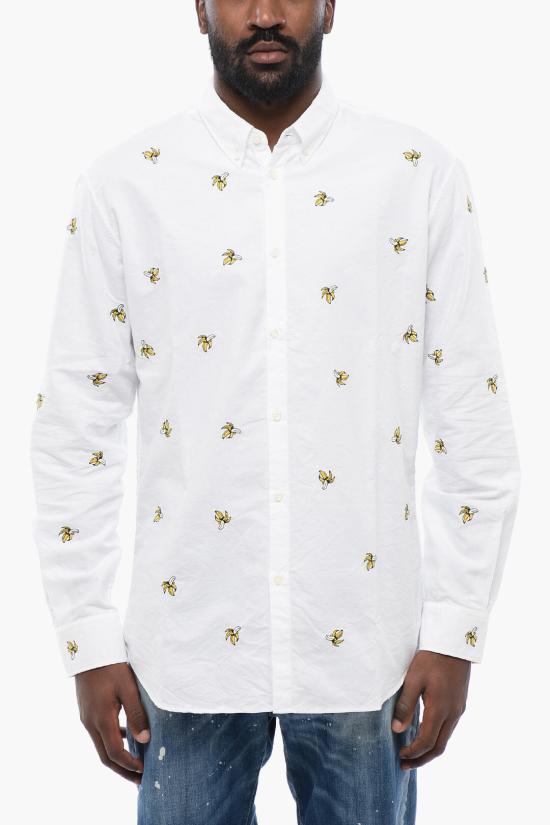  디스퀘어드2 긴팔 셔츠 S71DM0694 S52493 100 White