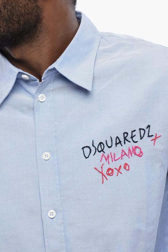  디스퀘어드2 긴팔 셔츠 S74DM0791 S47420 482 Light blue - DSQUARED2