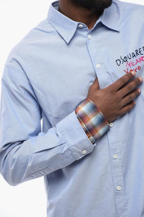  디스퀘어드2 긴팔 셔츠 S74DM0791 S47420 482 Light blue - DSQUARED2