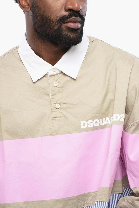  디스퀘어드2 긴팔 셔츠 S71DM0688 S35175 801 Beige - DSQUARED2