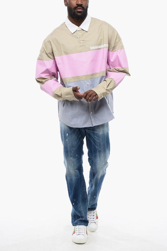  디스퀘어드2 긴팔 셔츠 S71DM0688 S35175 801 Beige - DSQUARED2