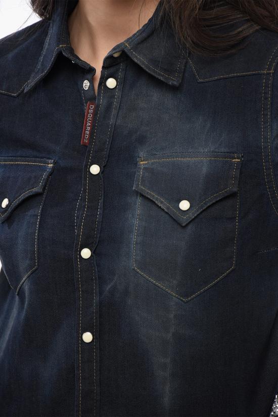  디스퀘어드2 데님 셔츠 S80DL0022 S30341 470 Blue - DSQUARED2