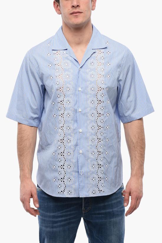  디스퀘어드2 반팔 셔츠 S74DM0813 S54392 001F Blue