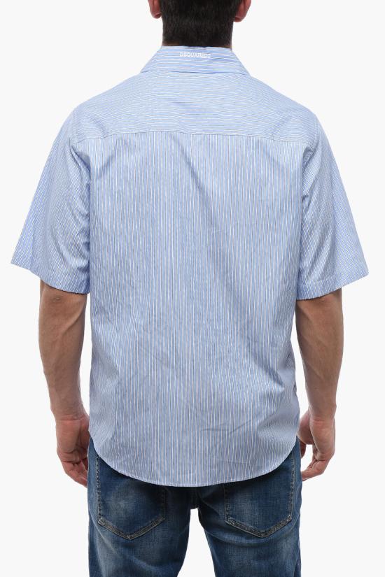  디스퀘어드2 반팔 셔츠 S74DM0813 S54392 001F Blue - DSQUARED2