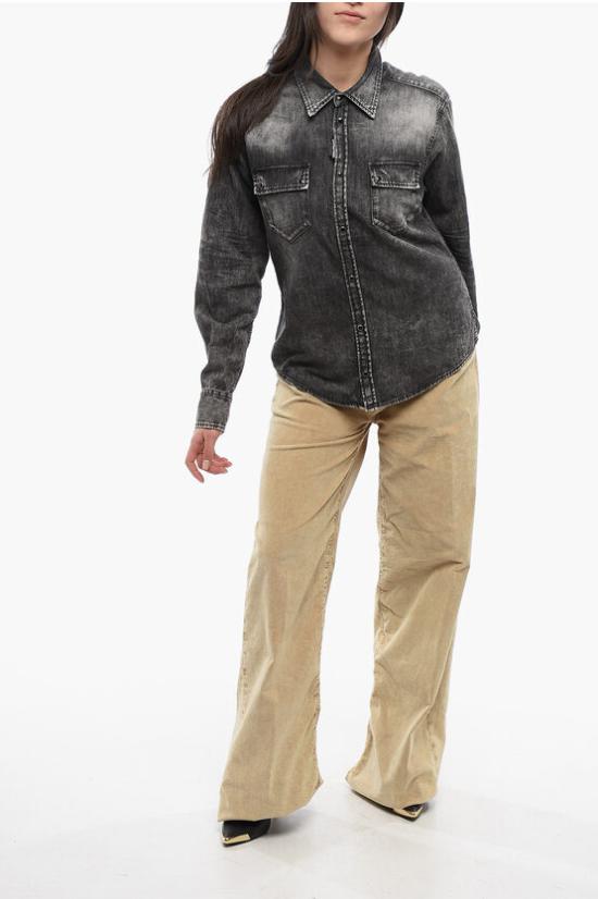  디스퀘어드2 데님 셔츠 S72DL0730 S30826 900 Gray - DSQUARED2