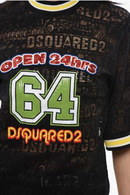  디스퀘어드2 반팔 티셔츠 S75CV0734 S78226 900 Black - DSQUARED2