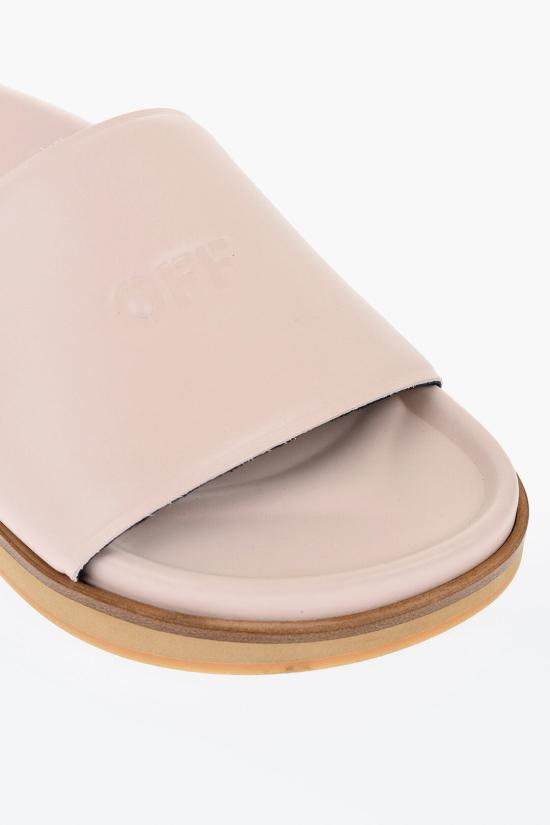  오프화이트 뮬/슬리퍼 OWIT006S24 LEA001 0303 Pink - OFF WHITE