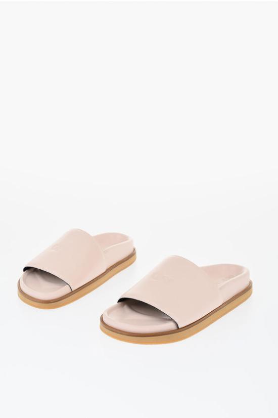  오프화이트 뮬/슬리퍼 OWIT006S24 LEA001 0303 Pink