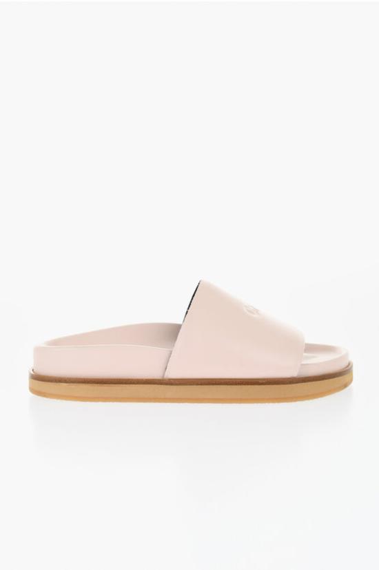  오프화이트 뮬/슬리퍼 OWIT006S24 LEA001 0303 Pink - OFF WHITE