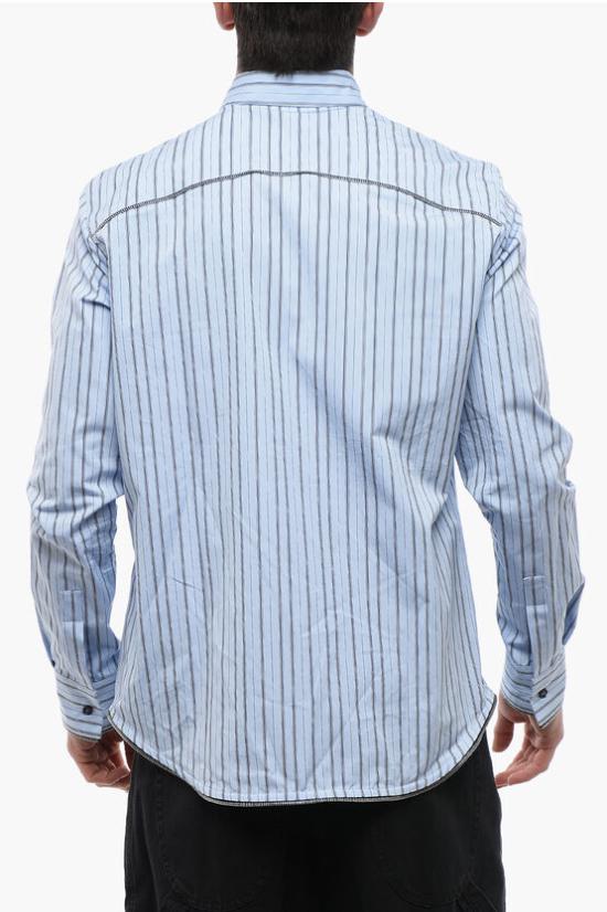  오프화이트 긴팔 셔츠 OMGE024F23 FAB004 4140 Light blue - OFF WHITE