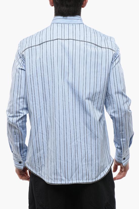  오프화이트 긴팔 셔츠 OMGE024F23 FAB004 4140 Light blue - OFF WHITE