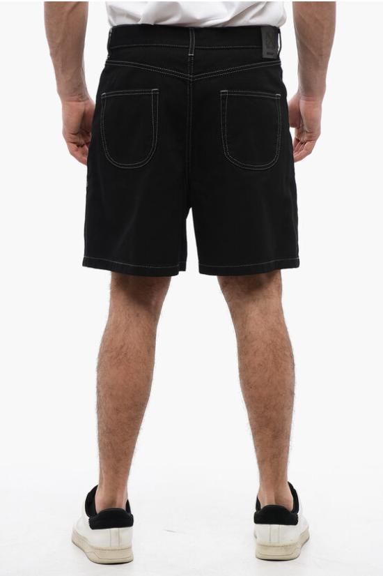  오프화이트 데님 숏팬츠 OMYC021S24DEN0031203 Black - OFF WHITE