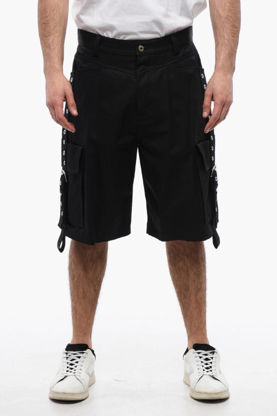  오프화이트 숏팬츠 OMCB093S24FAB0011000 Black