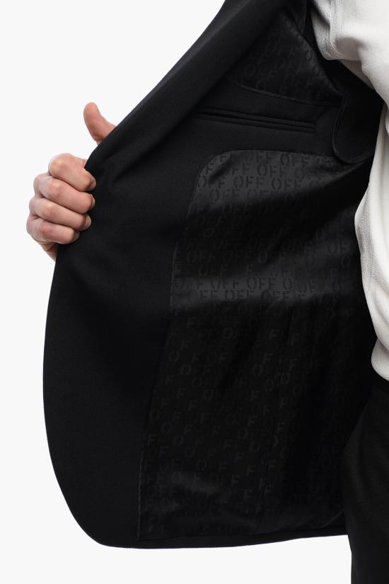  오프화이트 수트 자켓 OMEN094S24FAB0011057 Black - OFF WHITE