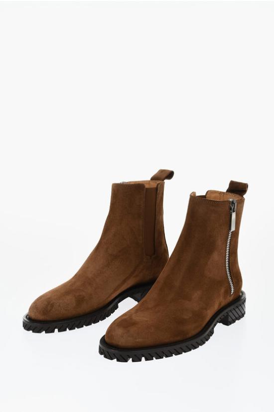  오프화이트 부츠 OMID033S24LEA0016060 Brown