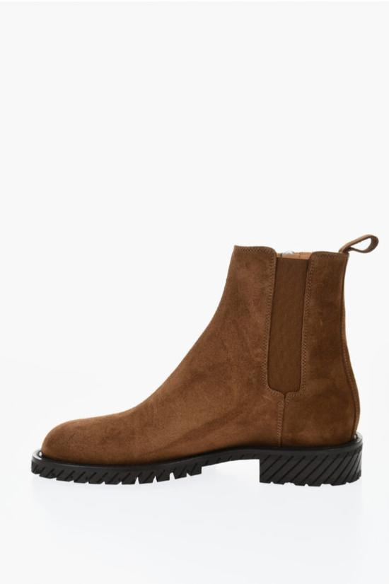  오프화이트 부츠 OMID033S24LEA0016060 Brown - OFF WHITE