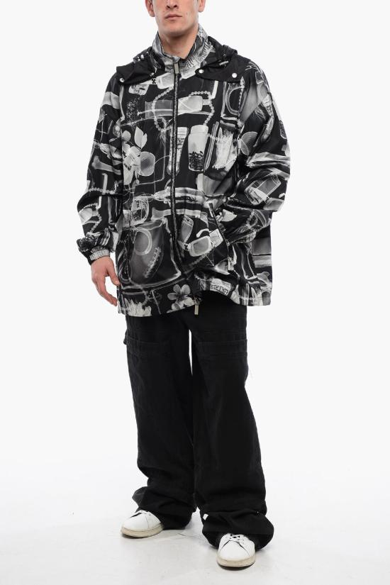  오프화이트 자켓 OMEB048S24FAB0011400 Black White - OFF WHITE