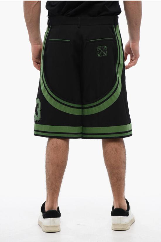  오프화이트 숏팬츠 OMCT007S24FAB0011057 Black - OFF WHITE