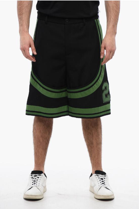  오프화이트 숏팬츠 OMCT007S24FAB0011057 Black