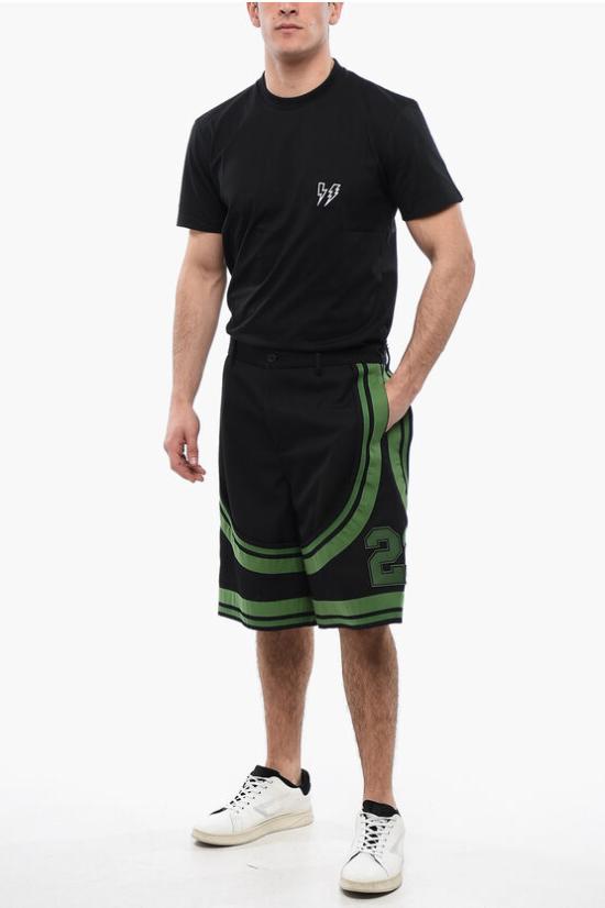  오프화이트 숏팬츠 OMCT007S24FAB0011057 Black - OFF WHITE