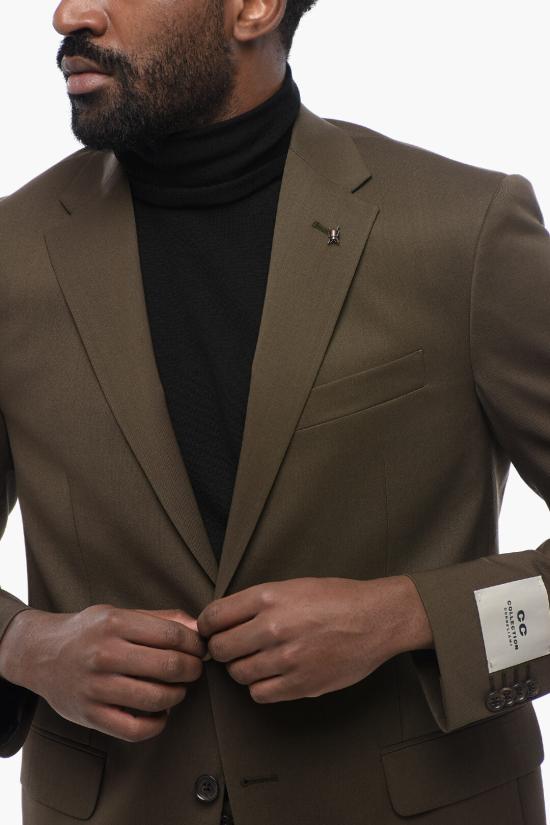  꼬르넬리아니 수트 세트 947R49 2988524 050 Military Green - CORNELIANI