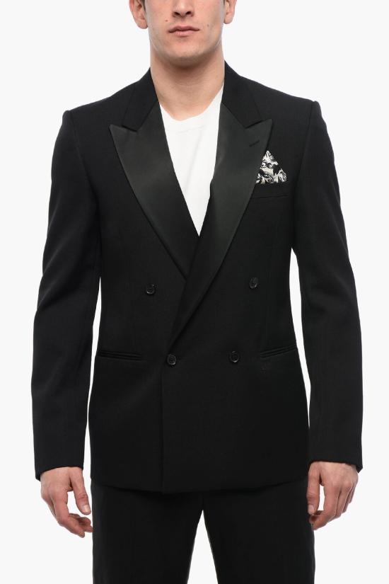  오프화이트 수트 자켓 OMEW002S24FAB0011010 Black