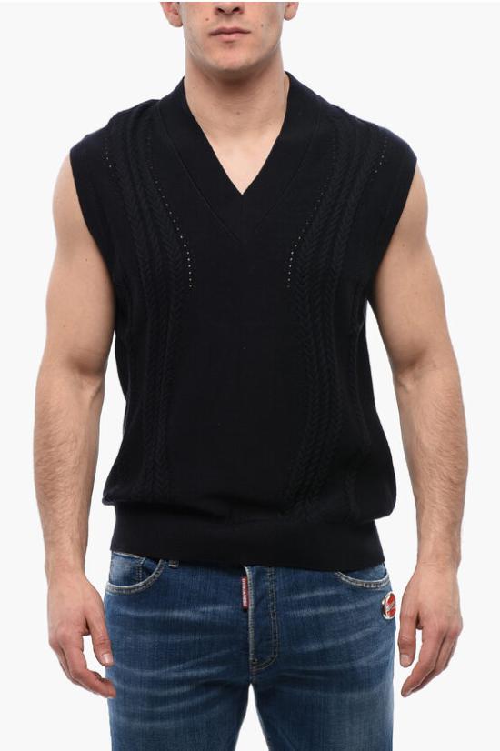  빅터앤롤프 니트 베스트 MK065 31 17323 Blue