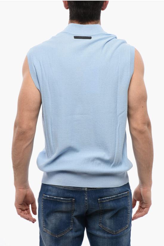  빅터앤롤프 니트 베스트 MK065 31 19323 Light blue - VIKTOR & ROLF