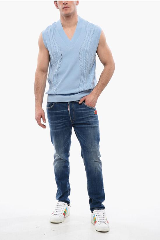  빅터앤롤프 니트 베스트 MK065 31 19323 Light blue - VIKTOR & ROLF