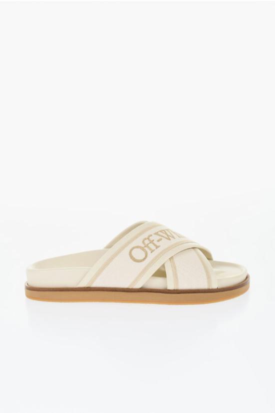  오프화이트 뮬/슬리퍼 OWIT003S24LEA0016161 Beige - OFF WHITE