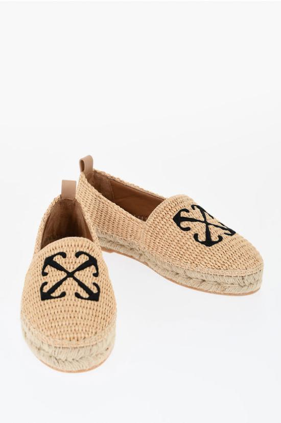  오프화이트 플랫 슈즈 OWIB018S24MAT0016110 Beige