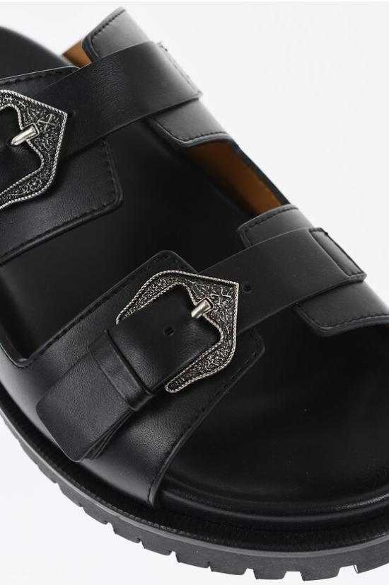  오프화이트 뮬/슬리퍼 OWIH060S24LEA0011010 Black - OFF WHITE