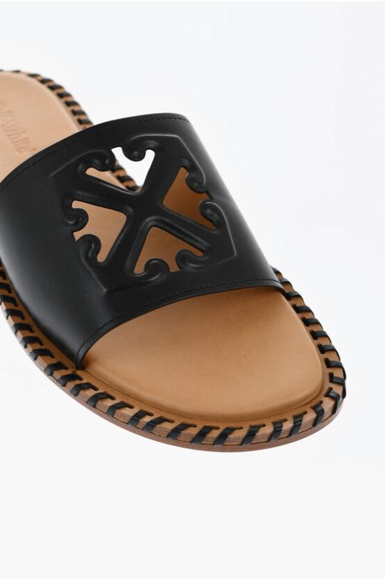  오프화이트 뮬/슬리퍼 OWIC019S24LEA0011010 Black - OFF WHITE