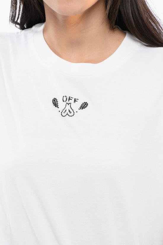  오프화이트 반팔 티셔츠 OWAA089S24JER0020101 White - OFF WHITE
