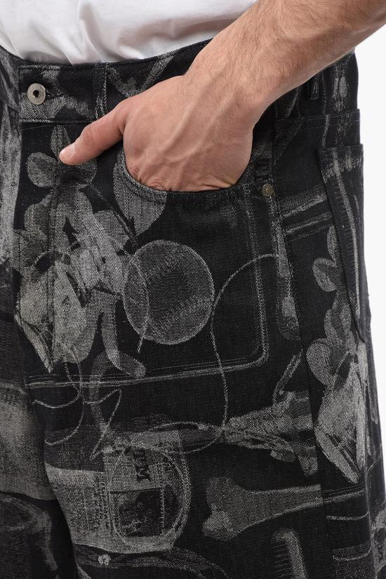  오프화이트 데님 숏팬츠 OMYC020S24DEN0021400 Gray - OFF WHITE