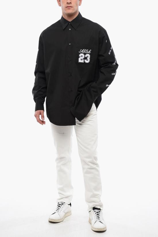  오프화이트 긴팔 셔츠 OMGE004S24FAB0021001 Black - OFF WHITE