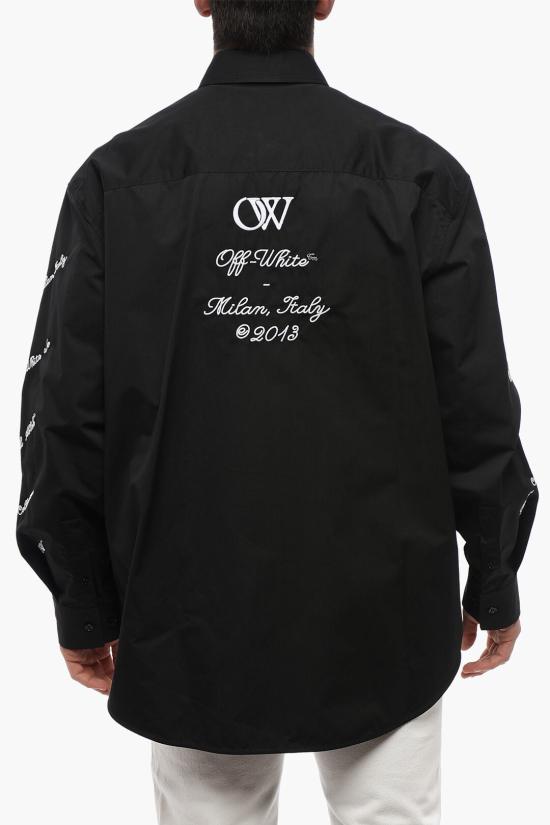  오프화이트 긴팔 셔츠 OMGE004S24FAB0021001 Black - OFF WHITE